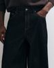 ASOS DESIGN ASOS DESIGN extreme baggy jeans in raw black denim with embroidery and contrast stitch - 2