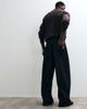 ASOS DESIGN ASOS DESIGN extreme baggy jeans in raw black denim with embroidery and contrast stitch - 3