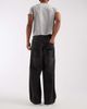 ASOS DESIGN ASOS DESIGN extreme baggy jeans in washed black with embroidered back pockets and tie waist - 2