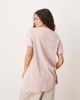 ASOS DESIGN ASOS DESIGN extreme hem oversized waffle T-shirt in washed pink - 3