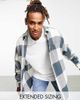 ASOS DESIGN ASOS DESIGN extreme oversized shirt in brushed flannel gray buffalo check - 1