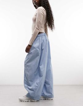 ASOS DESIGN ASOS DESIGN extreme parachute pants in techy nylon in power blue