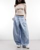 ASOS DESIGN ASOS DESIGN extreme parachute pants in techy nylon in power blue - 2