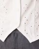 ASOS DESIGN ASOS DESIGN eyelet button down vest in white - 2