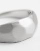 ASOS DESIGN ASOS DESIGN faceted geometric ring in silver - 3