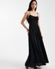 ASOS DESIGN ASOS DESIGN Faith shirred beach maxi sundress in black - 2