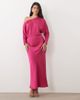 ASOS DESIGN ASOS DESIGN fallen shoulder maxi dress in pink - 1