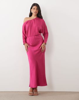 ASOS DESIGN ASOS DESIGN fallen shoulder maxi dress in pink
