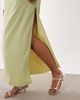 ASOS DESIGN ASOS DESIGN fallen shoulder midi dress in sage-Green - 2