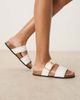 ASOS DESIGN ASOS DESIGN Fallon studded footbed sandals in white - 2