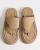 ASOS DESIGN ASOS DESIGN Fate premium chunky toe thong in mushroom gray suede - 1