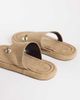 ASOS DESIGN ASOS DESIGN Fate premium chunky toe thong in mushroom gray suede - 2