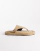 ASOS DESIGN ASOS DESIGN Fate premium chunky toe thong in mushroom gray suede - 3