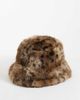 ASOS DESIGN ASOS DESIGN faux fur bucket hat in leopard print-MULTI - 1