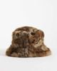 ASOS DESIGN ASOS DESIGN faux fur bucket hat in leopard print-MULTI - 3