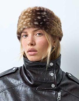 ASOS DESIGN ASOS DESIGN faux fur headband in deer print-Multi