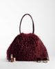 ASOS DESIGN ASOS DESIGN faux fur shopper tote bag in burgundy-RED - 2