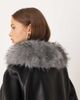 ASOS DESIGN ASOS DESIGN faux fur short collar in gray - 3