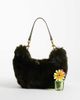 ASOS DESIGN ASOS DESIGN faux fur shoulder bag in green - 2