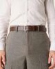 ASOS DESIGN ASOS DESIGN faux leather belt with pewter-tone buckle in brown - 1