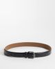 ASOS DESIGN ASOS DESIGN faux leather belt with western pattern buckle and stitch edge in black - 1