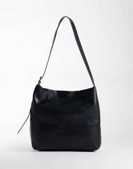 ASOS DESIGN ASOS DESIGN faux leather bucket bag in black