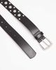 ASOS DESIGN ASOS DESIGN faux leather burnished studded belt in black - 2