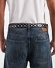 ASOS DESIGN ASOS DESIGN faux leather burnished studded belt in black - 3