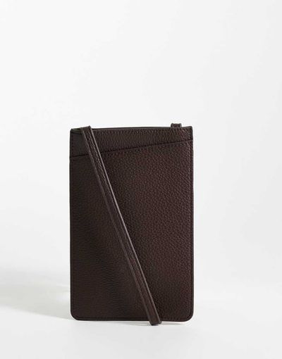 ASOS DESIGN ASOS DESIGN faux leather phone cross body pouch in brown