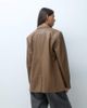 ASOS DESIGN ASOS DESIGN faux leather relaxed blazer in toffee-Brown - 4