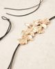 ASOS DESIGN ASOS DESIGN faux leather rope tie belt with abstract gold floral buckle in black - 2