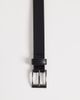 ASOS DESIGN ASOS DESIGN faux leather skinny belt with gunmetal buckle in black - 2