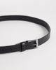 ASOS DESIGN ASOS DESIGN faux leather skinny belt with gunmetal buckle in black - 3