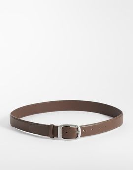 ASOS DESIGN ASOS DESIGN faux leather smart belt in brown