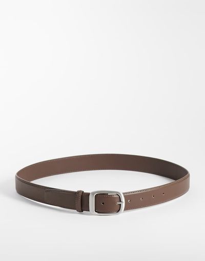 ASOS DESIGN ASOS DESIGN faux leather smart belt in brown