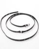 ASOS DESIGN ASOS DESIGN faux leather studded double strap skinny belt-Black - 2
