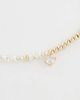 ASOS DESIGN ASOS DESIGN faux pearl and bead bracelet in gold - 2