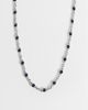 ASOS DESIGN ASOS DESIGN faux sapphire stone chain necklace in silver - 1