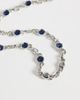 ASOS DESIGN ASOS DESIGN faux sapphire stone chain necklace in silver - 4