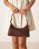 ASOS DESIGN ASOS DESIGN faux suede 90s shoulder bag in chocolate-Brown - 2