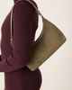 ASOS DESIGN ASOS DESIGN faux suede 90s shoulder bag in khaki-Green - 1