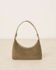 ASOS DESIGN ASOS DESIGN faux suede 90s shoulder bag in khaki-Green - 4