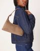 ASOS DESIGN ASOS DESIGN faux suede 90s shoulder bag in mocha-Brown - 1