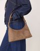 ASOS DESIGN ASOS DESIGN faux suede 90s shoulder bag in mocha-Brown - 2