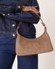 ASOS DESIGN ASOS DESIGN faux suede 90s shoulder bag in mocha-Brown - 4