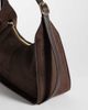 ASOS DESIGN ASOS DESIGN faux suede belted strap shoulder bag in chocolate-Brown - 3