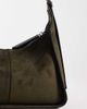 ASOS DESIGN ASOS DESIGN faux suede belted strap shoulder bag in khaki-Green - 3