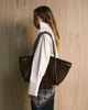 ASOS DESIGN ASOS DESIGN faux suede belted tote bag in chocolate-Brown - 2