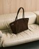 ASOS DESIGN ASOS DESIGN faux suede belted tote bag in chocolate-Brown - 3