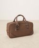 ASOS DESIGN ASOS DESIGN faux suede bowler bag with detachable cross body strap in chocolate-Green - 3